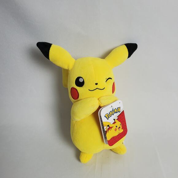 Nintendo Pokemon Pikachu Plush Yellow 9'' Stuffed Animal - Picture 2 of 8